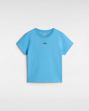 Camiseta Vans Basic mini Feminino Azuis | VN0849356