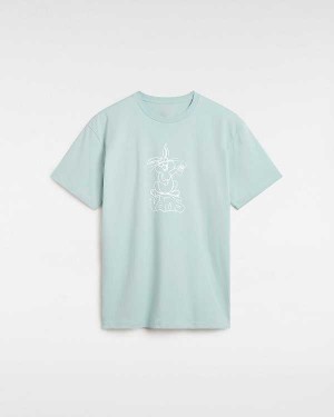 Camiseta Vans Crazy Eddy Feminino Azuis | VN2496380