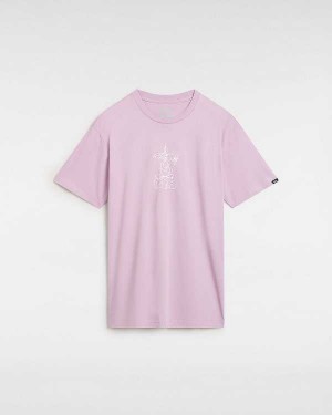 Camiseta Vans Crazy Eddy Feminino Roxo | VN5914702