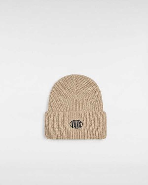 Gorro Vans Spray On Cuff Unisex Bege | VN8914203