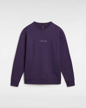 Moletom Vans Essential Relaxed Crew Masculino Roxo | VN5834296