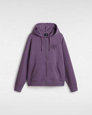 Moletom com Capuz Vans Wellness Blousant Feminino Roxo | VN3074269