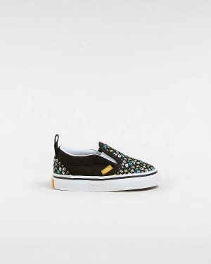 Sapatos Slip On Vans Hook and loop (1-4 Years) Criança Pretas | VN8395027