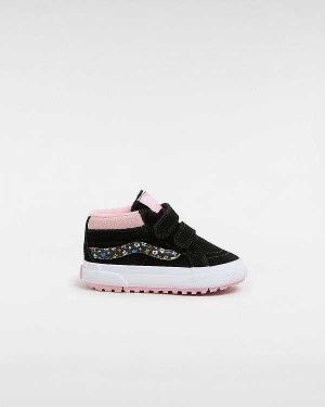 Tenis Vans MTE Sk8-Mid Reissue Hook and Loop (1-4 Years) Criança Pretas Rosa | VN8123065