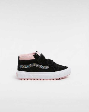 Tenis Vans MTE Sk8-Mid Reissue Hook and Loop (4-8 years) Criança Pretas Rosa | VN3207985