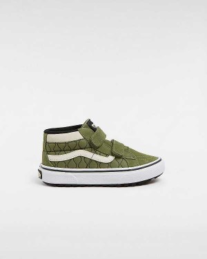 Tenis Vans MTE Sk8-Mid Reissue Hook and Loop (4-8 years) Criança Verdes | VN2843751