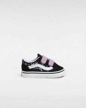 Tenis Vans Old Skool Hook And Loop (1-4 Years) Criança Pretas | VN6409852