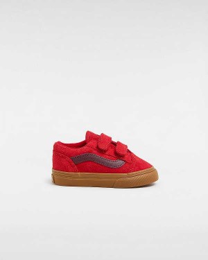 Tenis Vans Old Skool Hook And Loop (1-4 Years) Criança Vermelhas | VN9106835