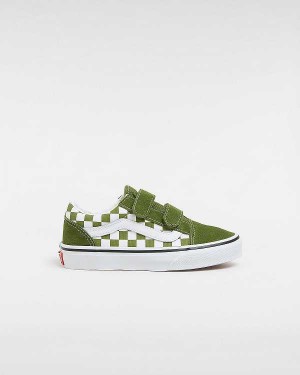 Tenis Vans Old Skool Hook And Loop (4-8 Years) Criança Verdes | VN8759346