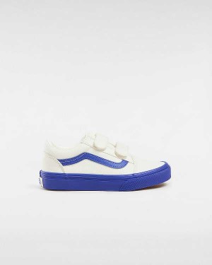 Tenis Vans Old Skool Hook And Loop (4-8 Years) Criança Azuis | VN3926145