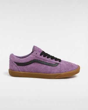 Tenis Vans Old Skool Lowpro Hairy Suede Masculino Roxo | VN5689712