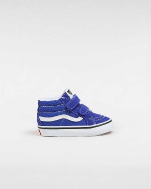 Tenis Vans Sk8-Mid Reissue Hook and Loop (1-4 Years) Criança Azuis | VN5043782