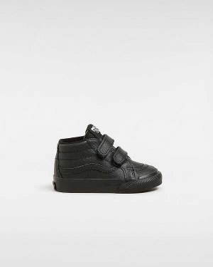 Tenis Vans Sk8-Mid Reissue Hook and Loop (1-4 Years) Criança Pretas | VN3865712