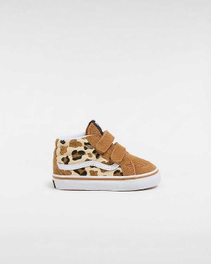 Tenis Vans Sk8-Mid Reissue Hook and Loop (1-4 Years) Criança Marrom | VN2074982