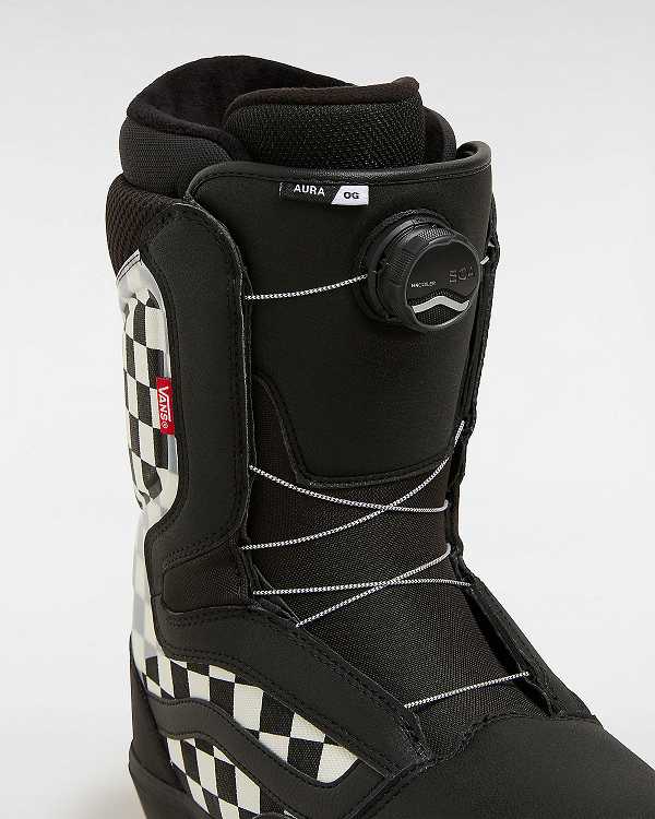 Botas De Snowboard Vans Aura OG MTE Masculino Pretas Branco | VN8975013