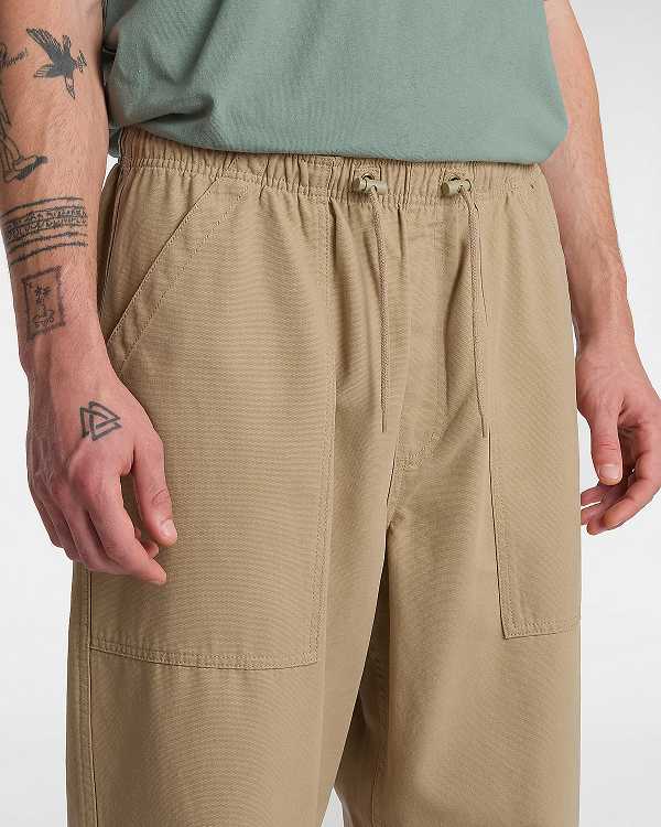 Calças Vans Premium Easy Trouser Masculino Bege | VN0467185