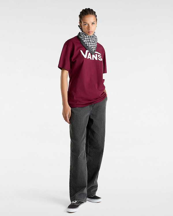 Camiseta Vans Classic Feminino Bordeaux | VN7296031