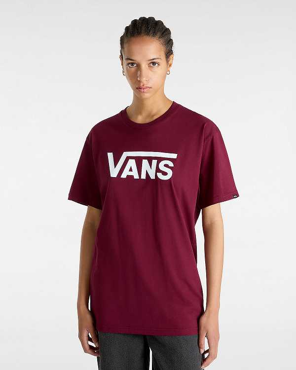 Camiseta Vans Classic Feminino Bordeaux | VN7296031