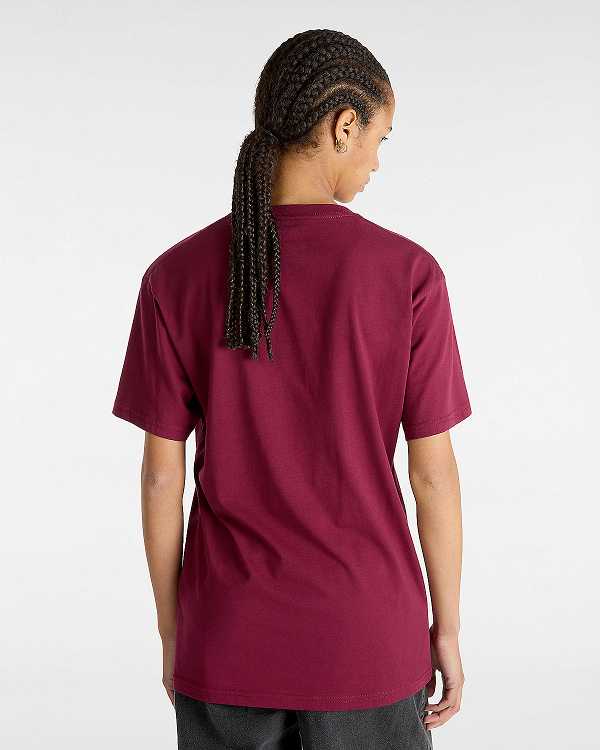 Camiseta Vans Classic Feminino Bordeaux | VN7296031