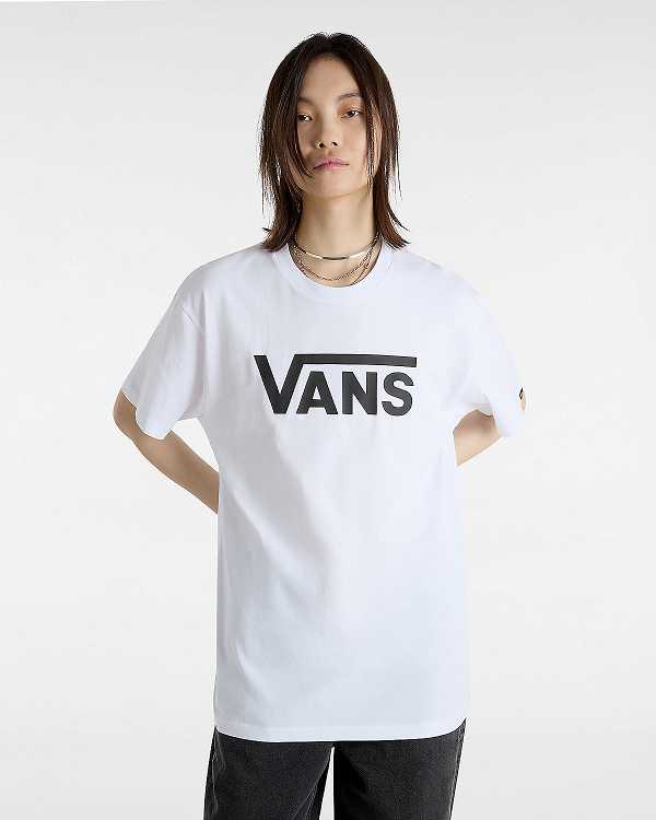 Camiseta Vans Classic Feminino Branco | VN1084927