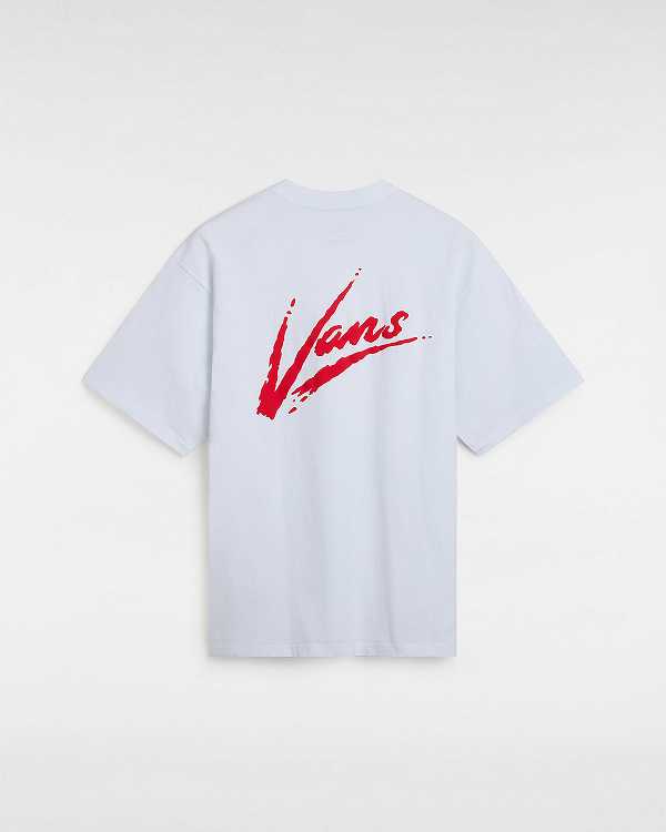 Camiseta Vans Dettori Loose Fit Feminino Branco | VN7543628