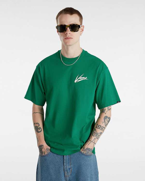 Camiseta Vans Dettori Loose Fit Feminino Verdes | VN1247630