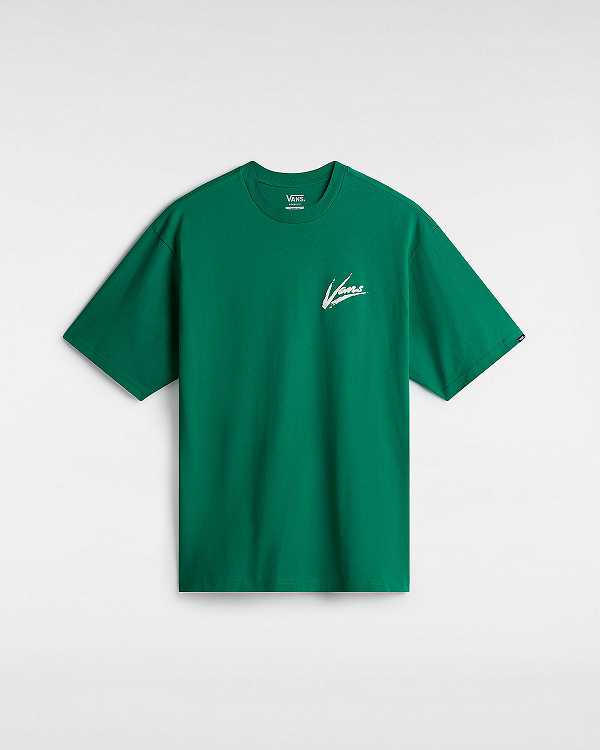 Camiseta Vans Dettori Loose Fit Feminino Verdes | VN1247630