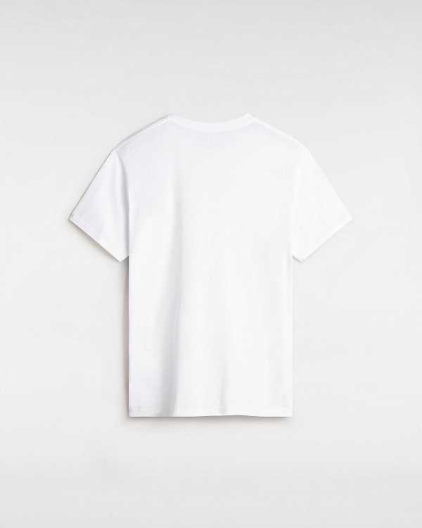 Camiseta Vans Left Chest Logo Feminino Branco | VN6195428