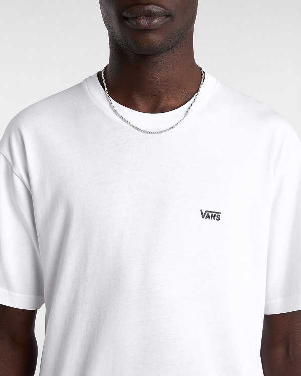 Camiseta Vans Left Chest Logo Feminino Branco | VN6195428