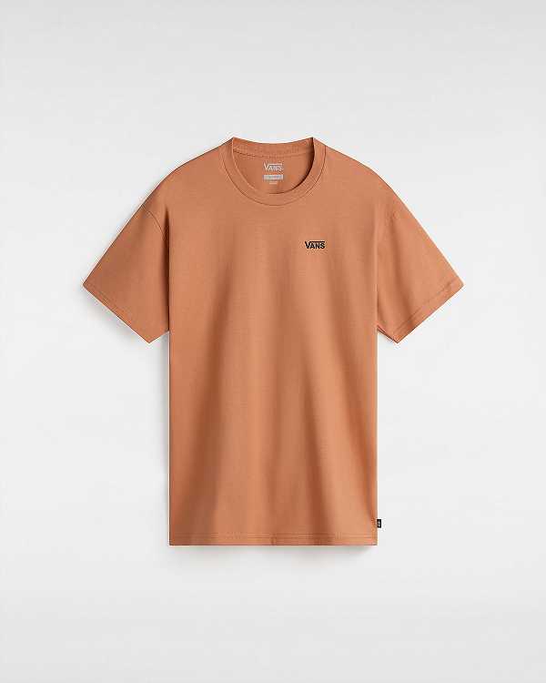 Camiseta Vans Left Chest Logo Feminino Laranja | VN1263987