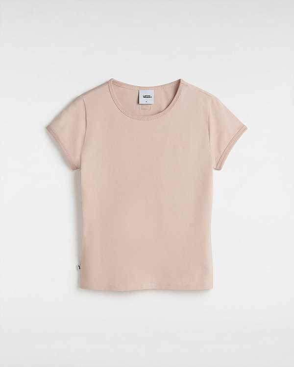 Camiseta Vans Premium Short Sleeve Baby Feminino Rosa | VN3290674