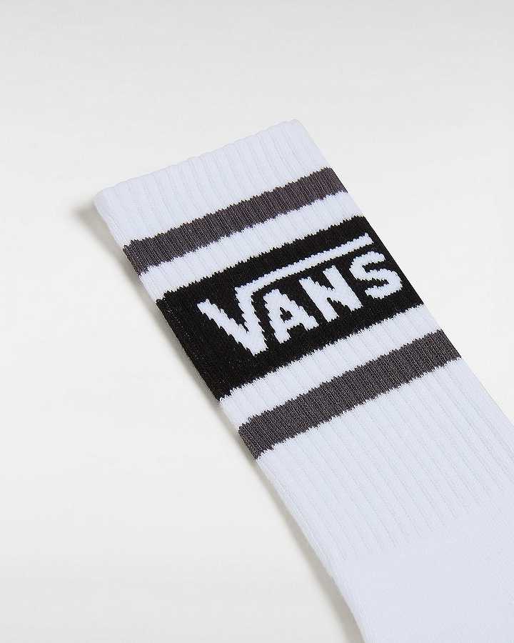 Meias Vans Drop Crew (1 Pair) Unisex Pretas | VN2816705