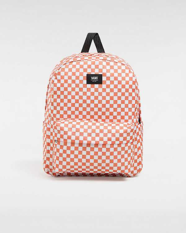 Mochilas Vans Old Skool Check Unisex Laranja | VN3648257