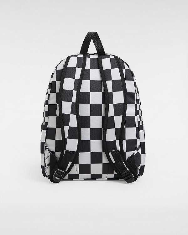 Mochilas Vans Old Skool Check Unisex Pretas | VN5640813