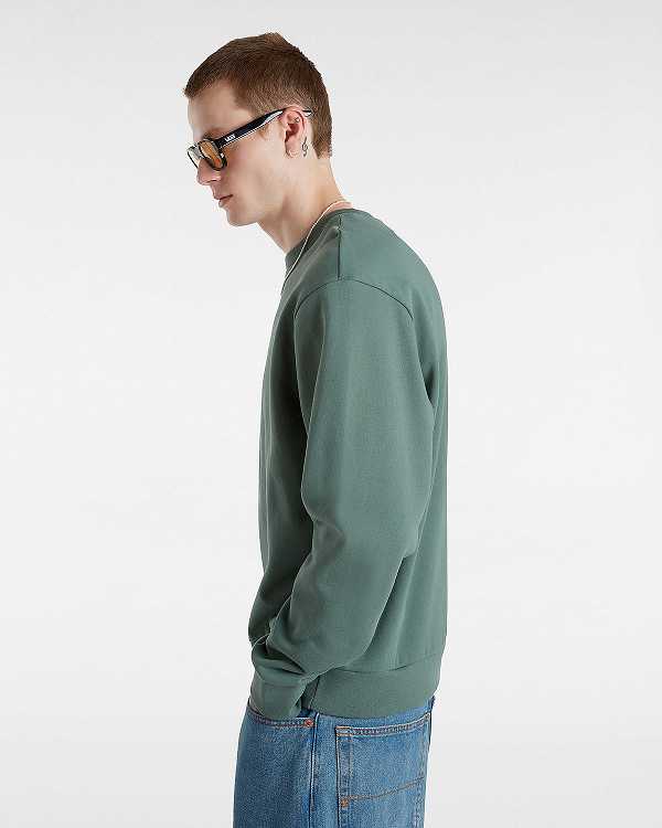 Moletom Vans Essential Relaxed Crew Masculino Verdes | VN9476012