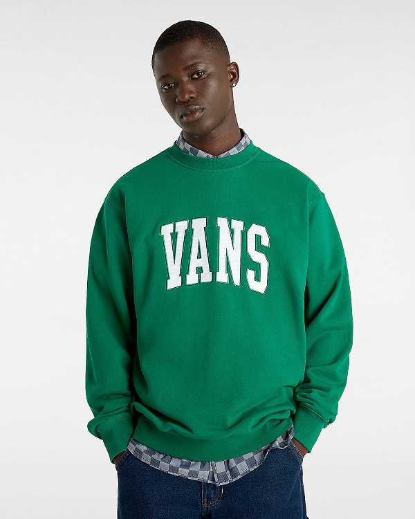 Moletom Vans Original Standards Varsity Loose Crew Masculino Verdes | VN8413750