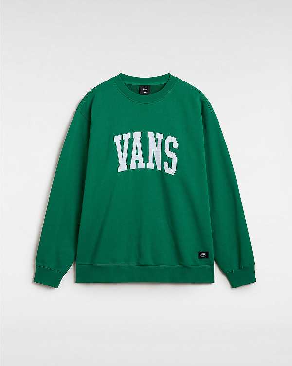 Moletom Vans Original Standards Varsity Loose Crew Masculino Verdes | VN8413750