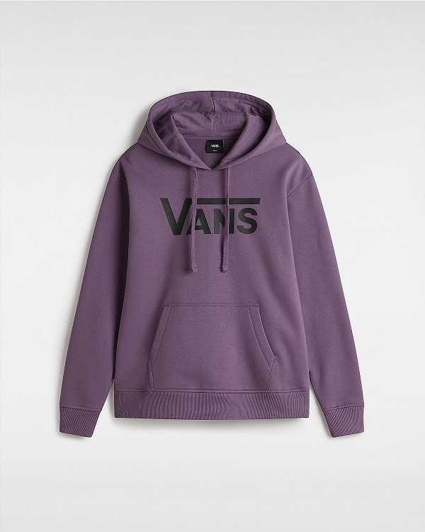 Moletom com Capuz Vans Classic V Boyfriend Fit Feminino Roxo | VN6975438