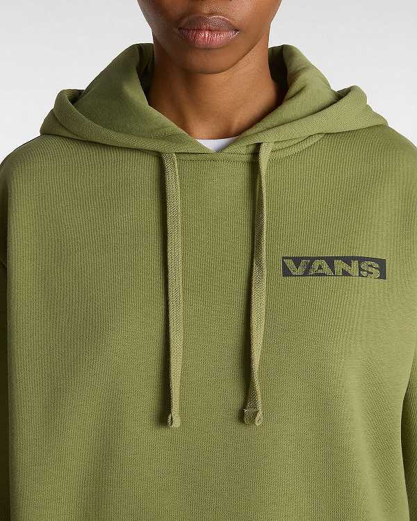 Moletom com Capuz Vans Firemade Bloussant Feminino Verdes | VN4962853