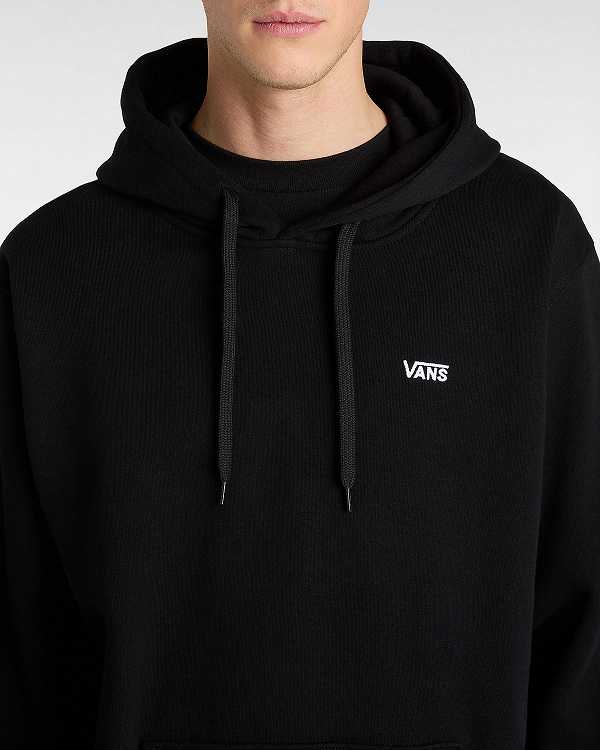 Moletom com Capuz Vans Left Chest Embroidered Logo Masculino Pretas | VN1306859