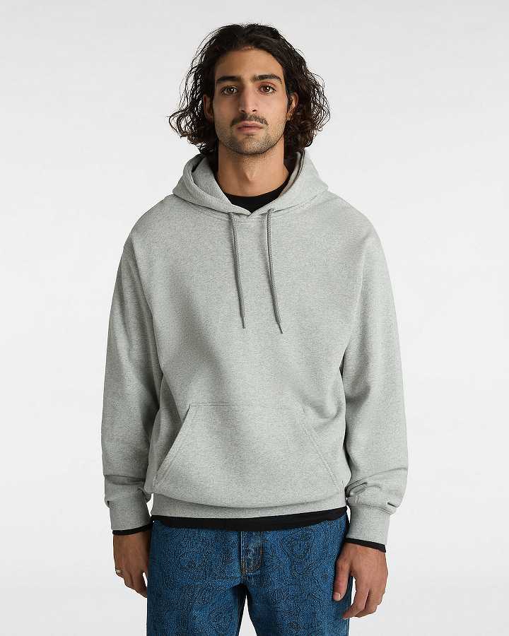 Moletom com Capuz Vans Original Standard Loose Masculino Cinzentas | VN9260183