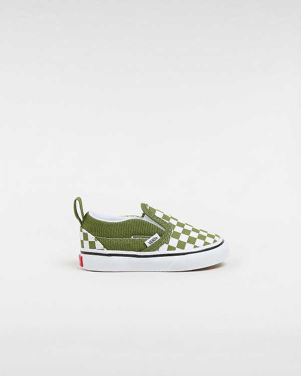 Sapatos Slip On Vans Hook and Loop Checkerboard (1-4 Years) Criança Verdes | VN7615930