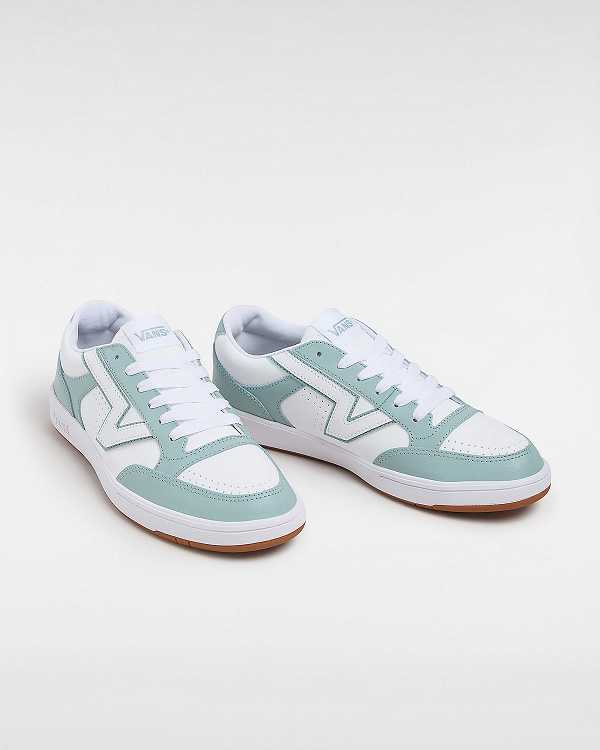 Sapatos Tenis Vans Lowland Leather ComfyCush Feminino Azuis | VN4390621