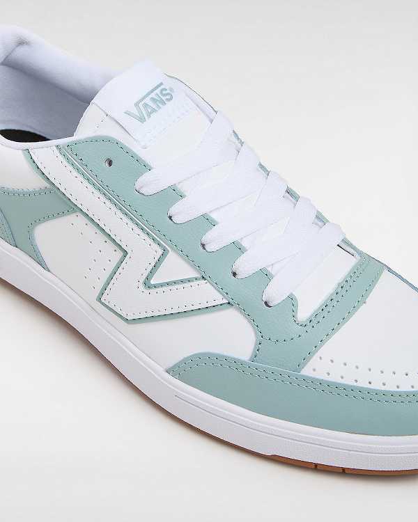 Sapatos Tenis Vans Lowland Leather ComfyCush Feminino Azuis | VN4390621