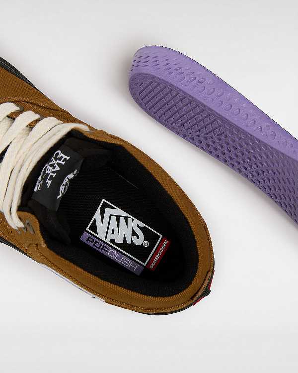 Tenis Lona Vans Skate Half Cab Duck Feminino Marrom | VN2459137