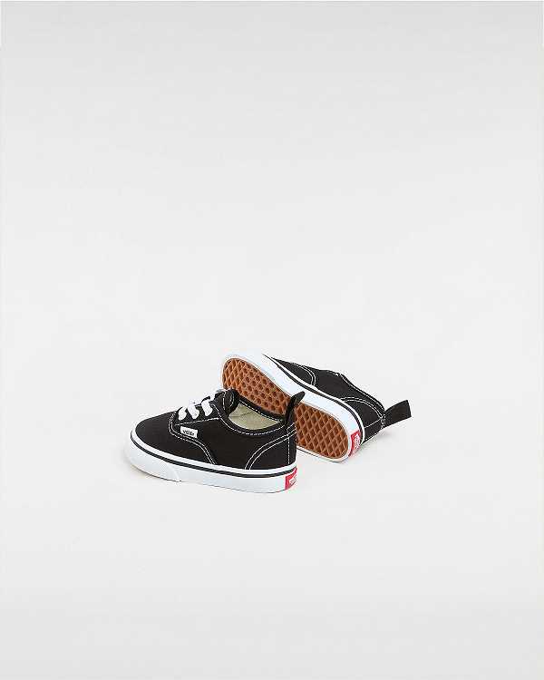 Tenis Vans Authentic Elastic Lace (1-4 years) Criança Pretas | VN2094785