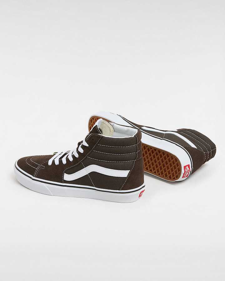 Tenis Vans Colour Theory Sk8-Hi Masculino Marrom | VN1827359