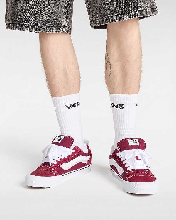 Tenis Vans Knu Skool Masculino Bordeaux | VN3072196