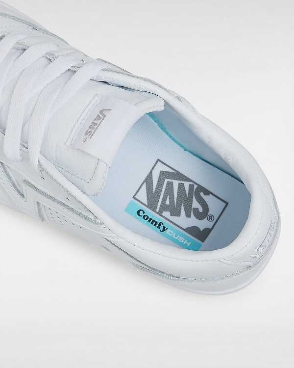 Tenis Vans Leather Lowland Comfycush Masculino Branco | VN0357468