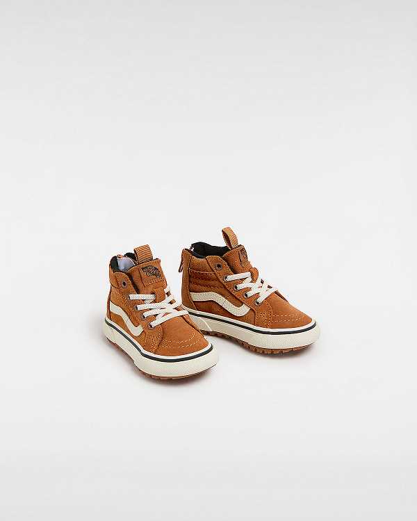 Tenis Vans MTE Sk8-Hi (1-4 Years) Criança Marrom Laranja | VN6813540